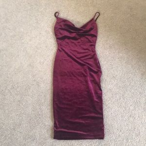 NWT Lulus velvet red dress